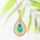Collier en or et Emeraude de Colombie (CIRARI)