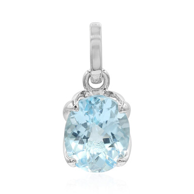 Pendentif en argent et Topaze bleu ciel