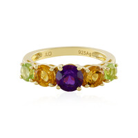 Bague en argent et Améthyste de Zambie