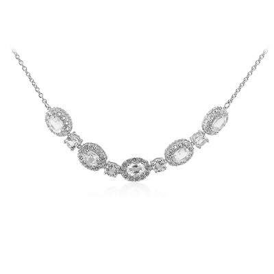 Collier en argent et Topaze blanche