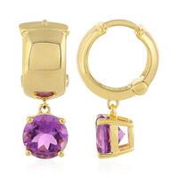 Boucles d'oreilles en argent et Améthyste