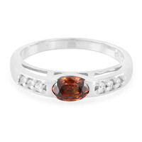 Bague en argent et Zircon orange de Mashawa
