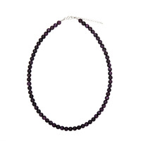 Collier en argent et Stichtite