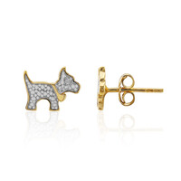 Boucles d'oreilles en argent et Diamant I3 (I)