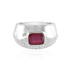 Bague en argent et Rubis de Madagascar (de Melo)