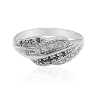 Bague en argent et Saphir bleu