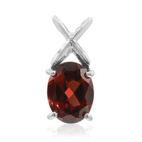 Pendentif en argent et Grenat du Mozambique