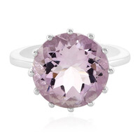 Bague en argent et Améthyste Rose de France
