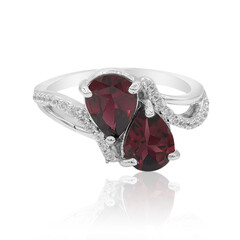 Bague en argent et Grenat Rhodolite