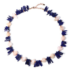 Collier en argent et Hématite rose
