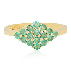 Bague en argent et Emeraude de Colombie