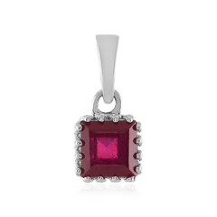 Pendentif en argent et Rubis de Madagascar