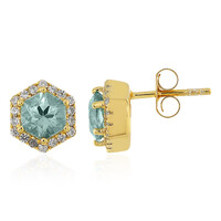 Boucles d'oreilles en argent et Zircon de Ratanakiri