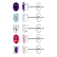 Boucles d'oreilles en argent et Améthyste du Maroc