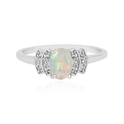 Bague en argent et Opale Welo