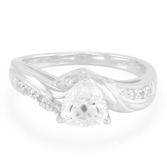 Bague en argent et Kunzite blanche