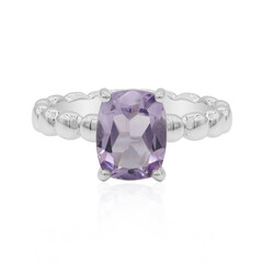 Bague en argent et Améthyste Rose de France