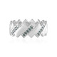 Bague en argent et Diamant bleu I2