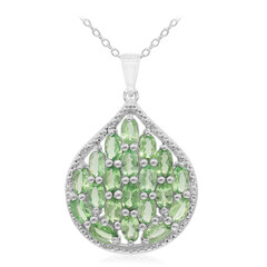 Collier en argent et Grenat Tsavorite