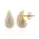 Boucles d'oreilles en argent et Zircon (M de Luca)