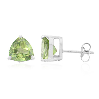 Boucles d'oreilles en argent et Topaze kiwi