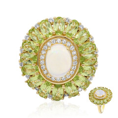 Bague en argent et Opale Welo