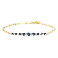 Bracelet en or et Saphir bleu