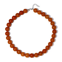 Collier en argent et Aventurine rouge