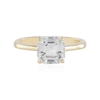 Bague en argent et Topaze blanche