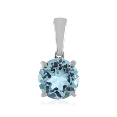 Pendentif en argent et Topaze bleu ciel