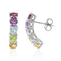 Boucles d'oreilles en argent et Grenat Rhodolite