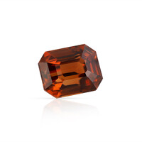  Zircon rouge du soir (gemme et boîte de collection)
