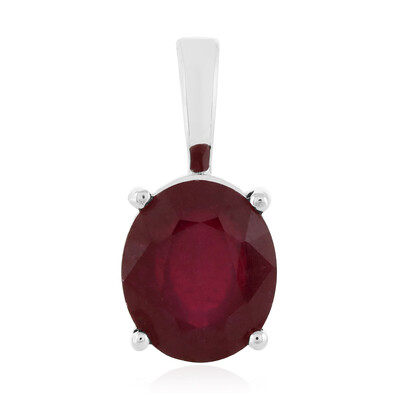 Pendentif en argent et Rubis de Madagascar