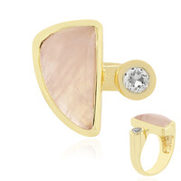 Bague en argent et Quartz rose