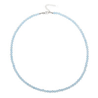 Collier en argent et Aigue-marine
