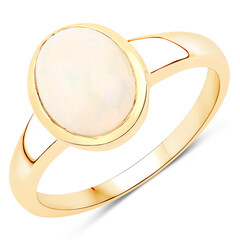 Bague en argent et Opale Welo