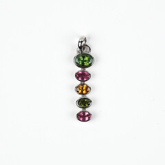 Pendentif en argent et Tourmaline