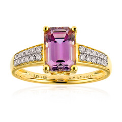 Bague en or et Diaspora rose (AMAYANI)