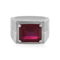 Bague en argent et Rubis de Madagascar