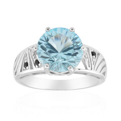 Bague en argent et Topaze bleu ciel