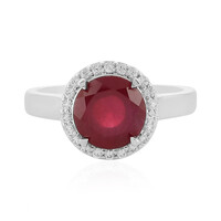 Bague en argent et Rubis de Madagascar