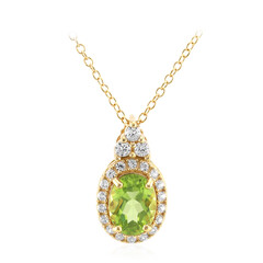 Collier en argent et Péridot de Birmanie
