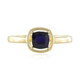 Bague en argent et Saphir bleu de Madagascar