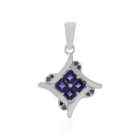 Pendentif en argent et Iolite
