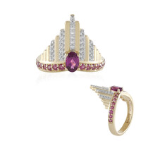 Bague en argent et Grenat Rhodolite