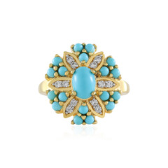 Bague en argent et Turquoise Sleeping Beauty (Faszination Türkis)