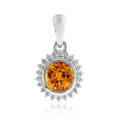 Pendentif en or et Saphir orange de Ban Ka Cha