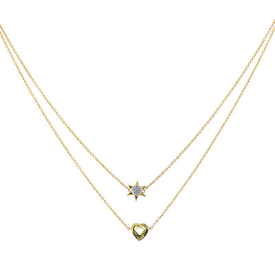 Collier en argent et Péridot