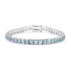 Bracelet en argent et Topaze bleu ciel