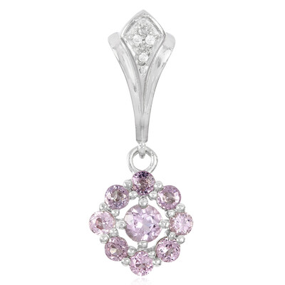 Pendentif en argent et Tourmaline cuprifère rose